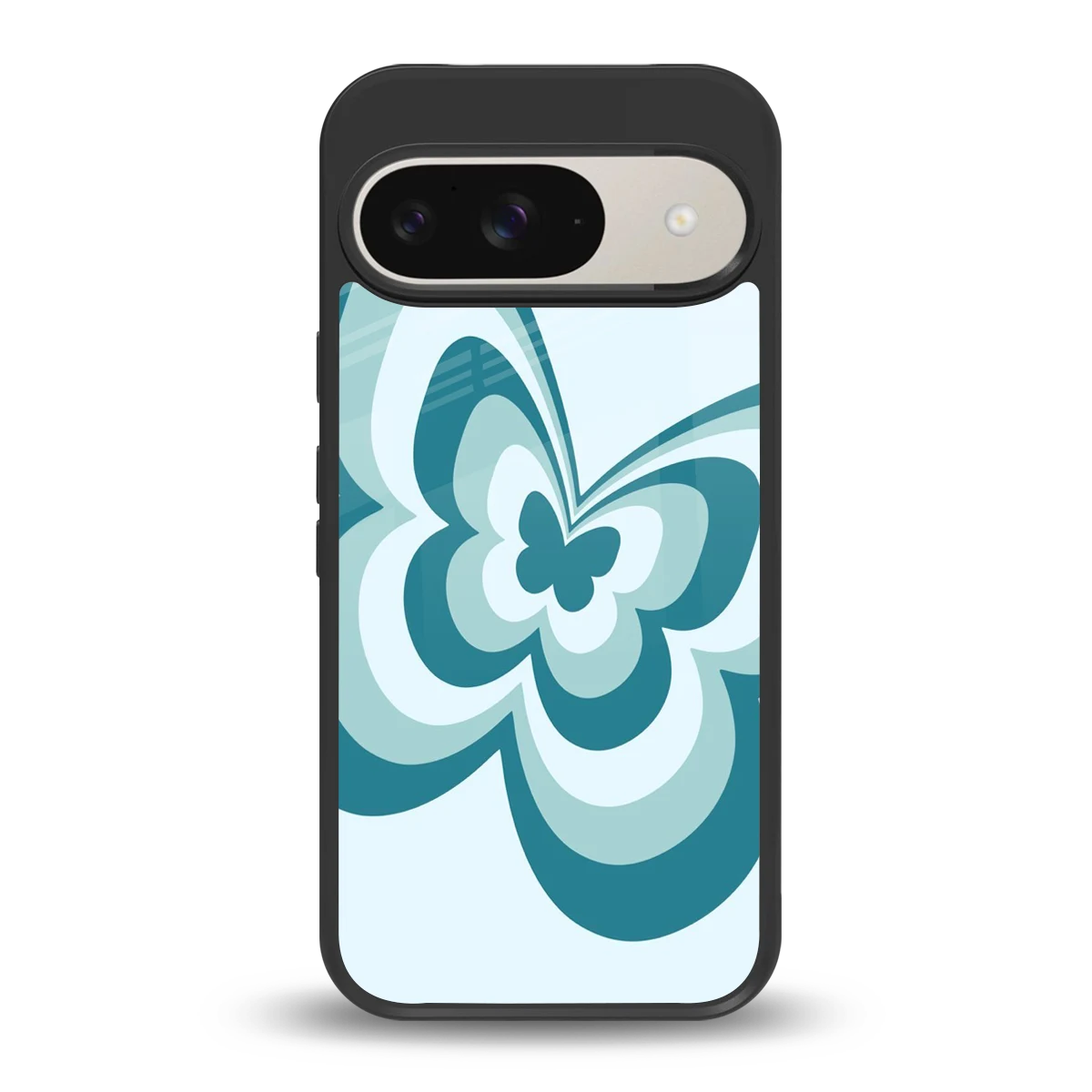 Y2K Green Butterfly back phone cover | glass case for google pixel 9