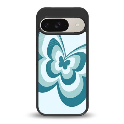 Y2K Green Butterfly back phone cover | glass case for google pixel 9