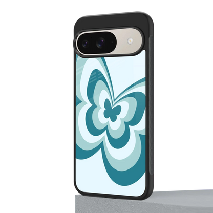 Y2K Green Butterfly google pixel 9 mobile cover | shockproof glass phone case