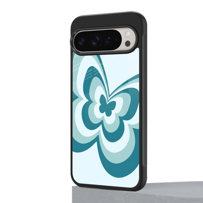 Y2K Green Butterfly google pixel 9 pro mobile cover | shockproof glass phone case