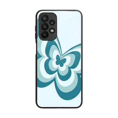 Y2K Green Butterfly back phone cover | glass case for samsung galaxy a23