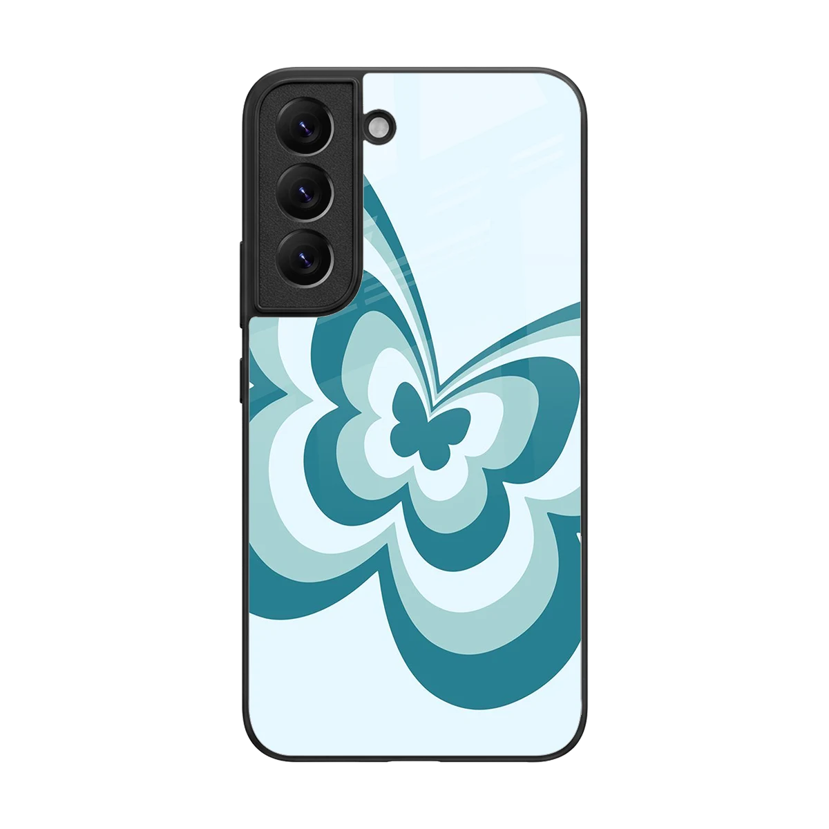Y2K Green Butterfly back phone cover | glass case for samsung galaxy s22
