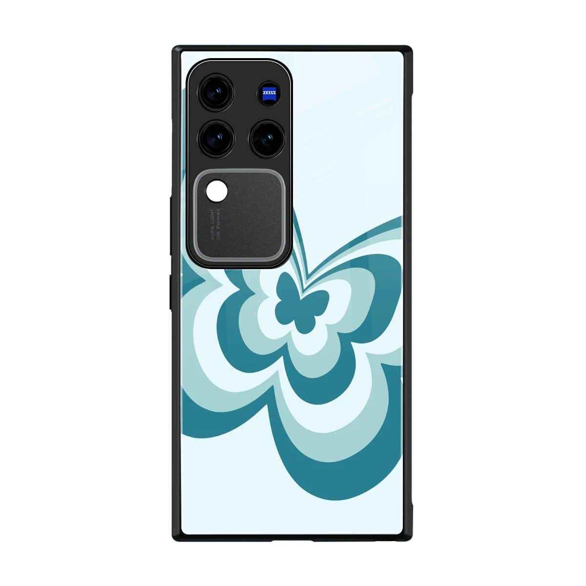 Y2K Green Butterfly back phone cover | glass case forvivo v30 pro
