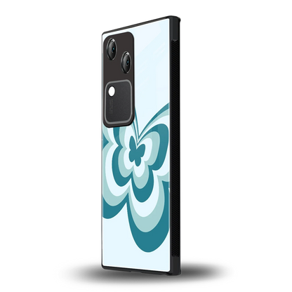 Y2K Green Butterfly vivo v30 mobile cover | shockproof glass phone case