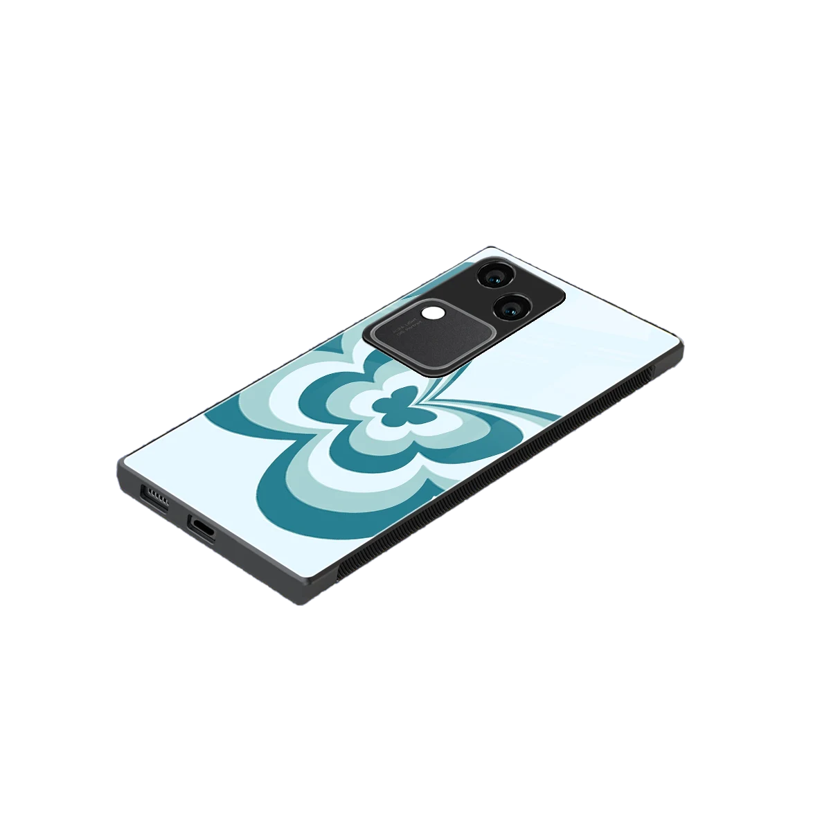 Y2K Green Butterfly stylish phone case for vivo v30 | glossy glass and slim fit