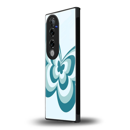 Y2K Green Butterfly vivo v40 pro mobile cover | shockproof glass phone case