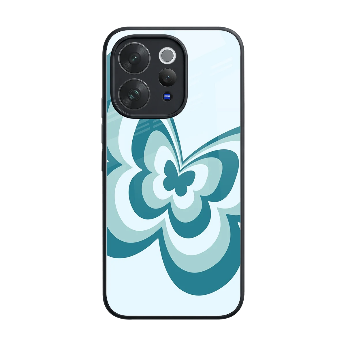 Y2K Green Butterfly back phone cover | glass case for vivo v70