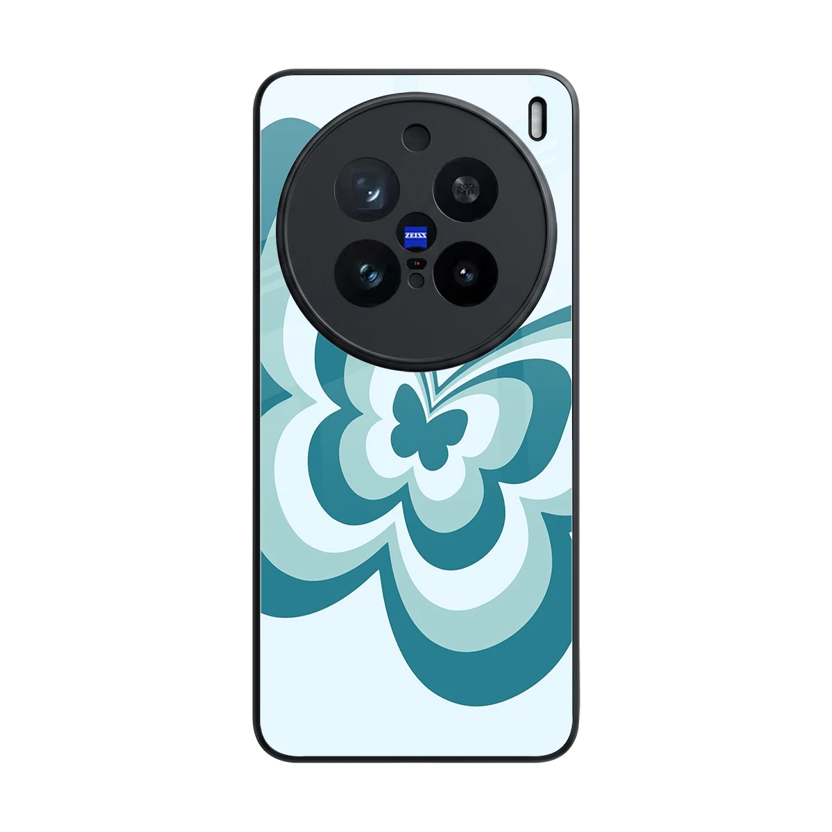 Y2K Green Butterfly back phone cover | glass case for vivo x200 pro