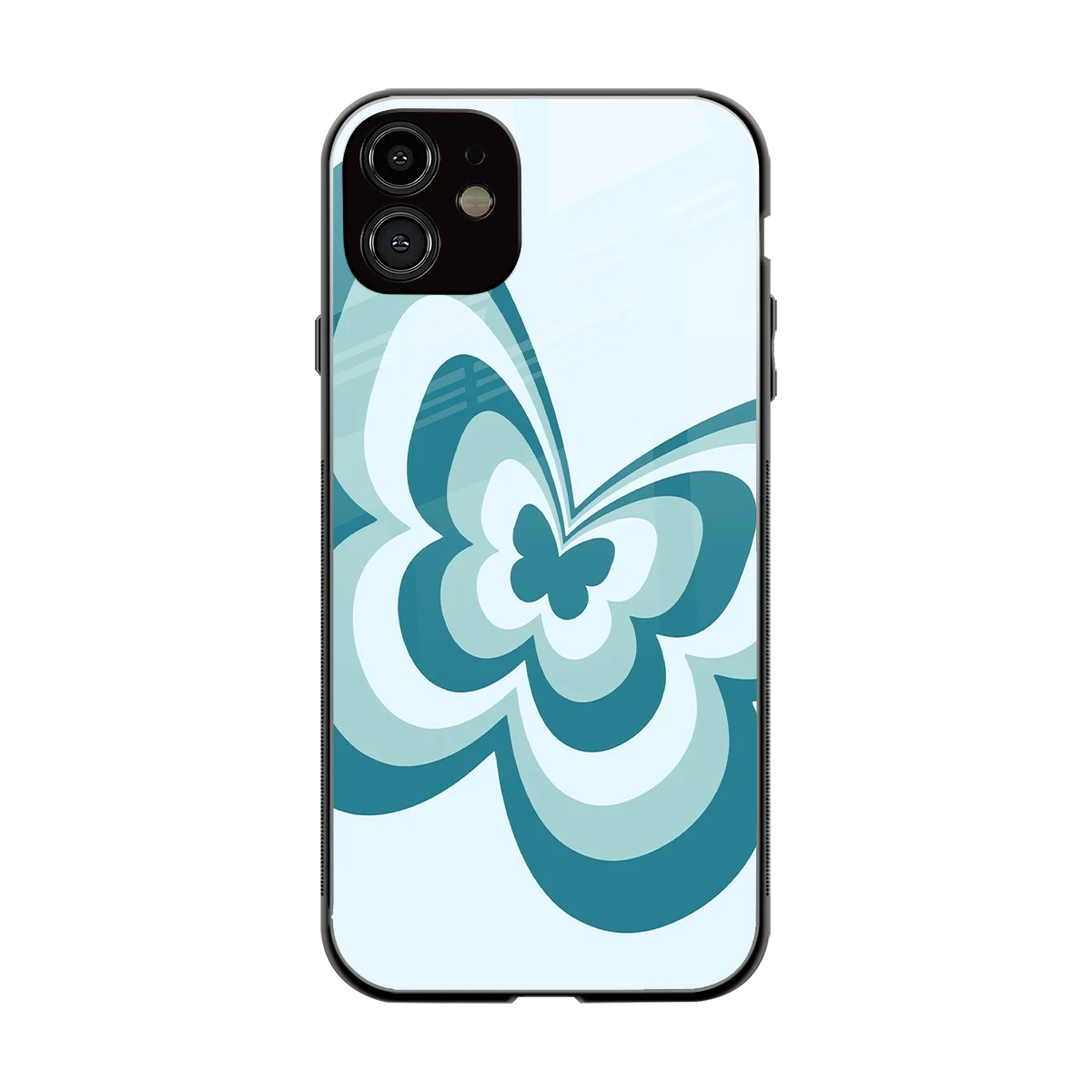 Y2K Green Butterfly back phone cover | glass case for iphone 11