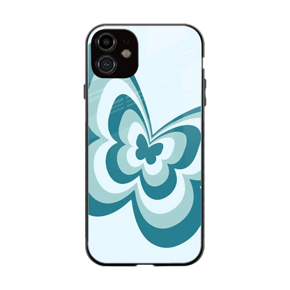 Y2K Green Butterfly back phone cover | glass case for iphone 11