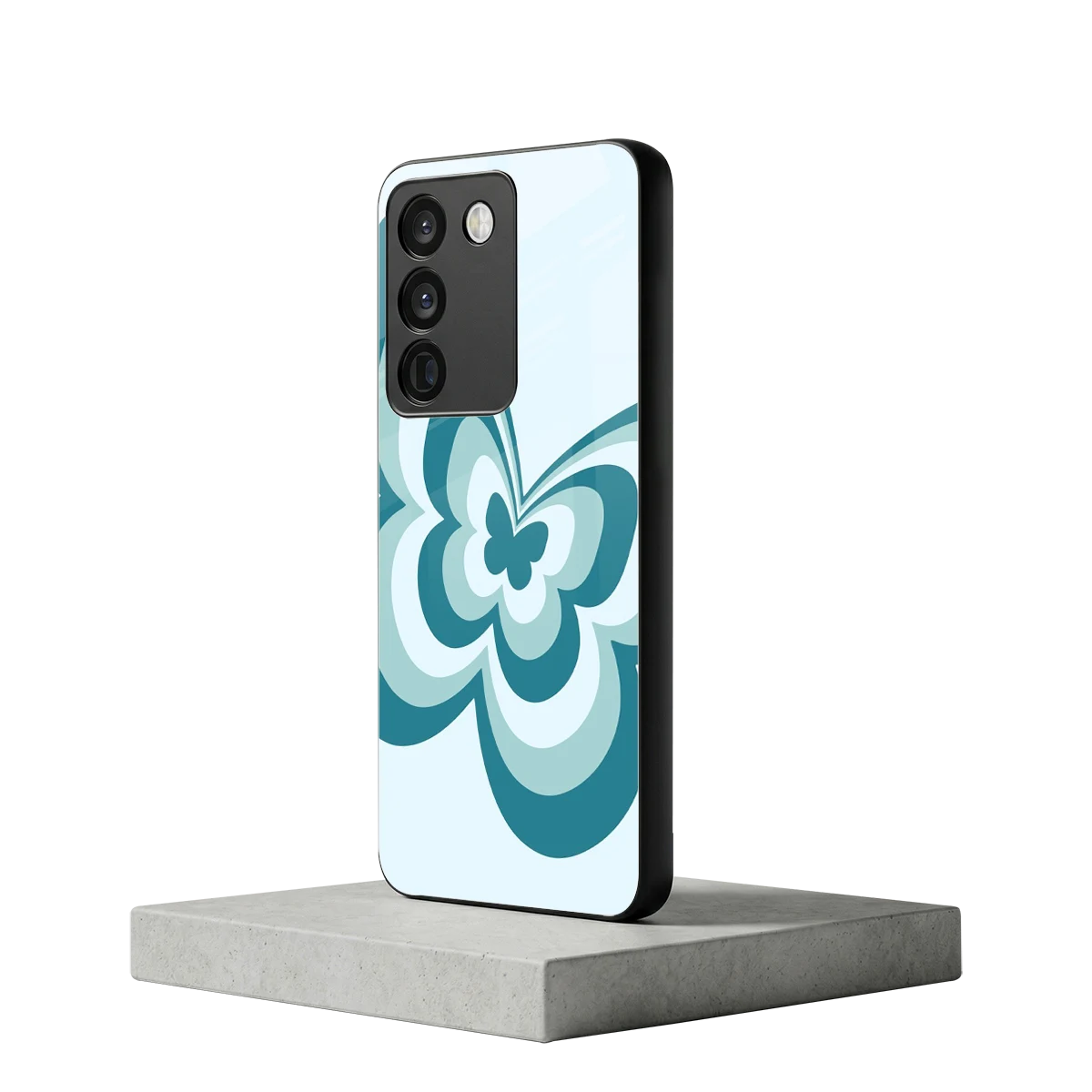 Y2K Green Butterfly vivo y200 5g mobile cover | shockproof glass phone case