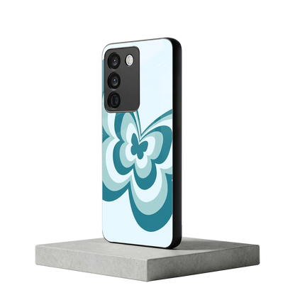 Y2K Green Butterfly vivo y200 5g mobile cover | shockproof glass phone case