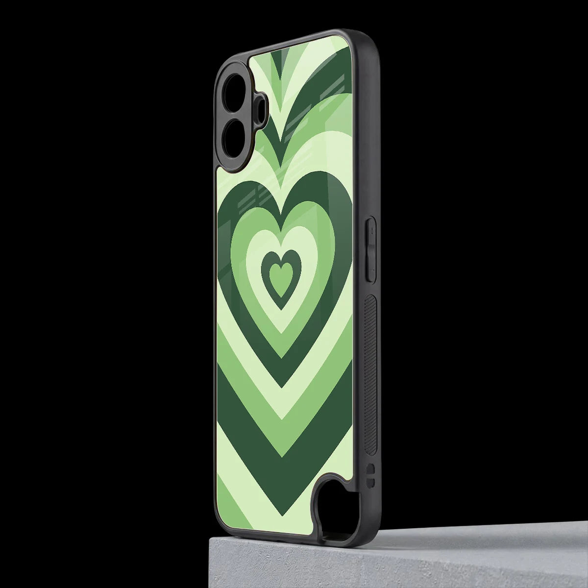 Y2K Green Hearts cmf nothing phone 1 mobile cover | shockproof glass phone case