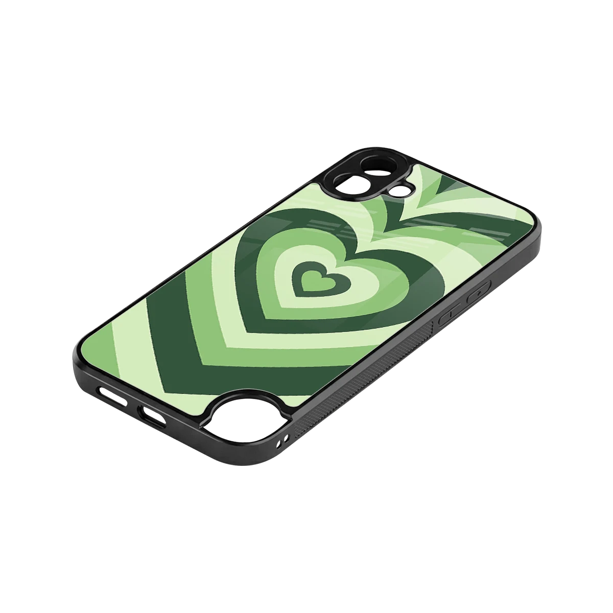 Y2K Green Hearts stylish phone case for cmf nothing phone 1 | glossy glass and slim fit