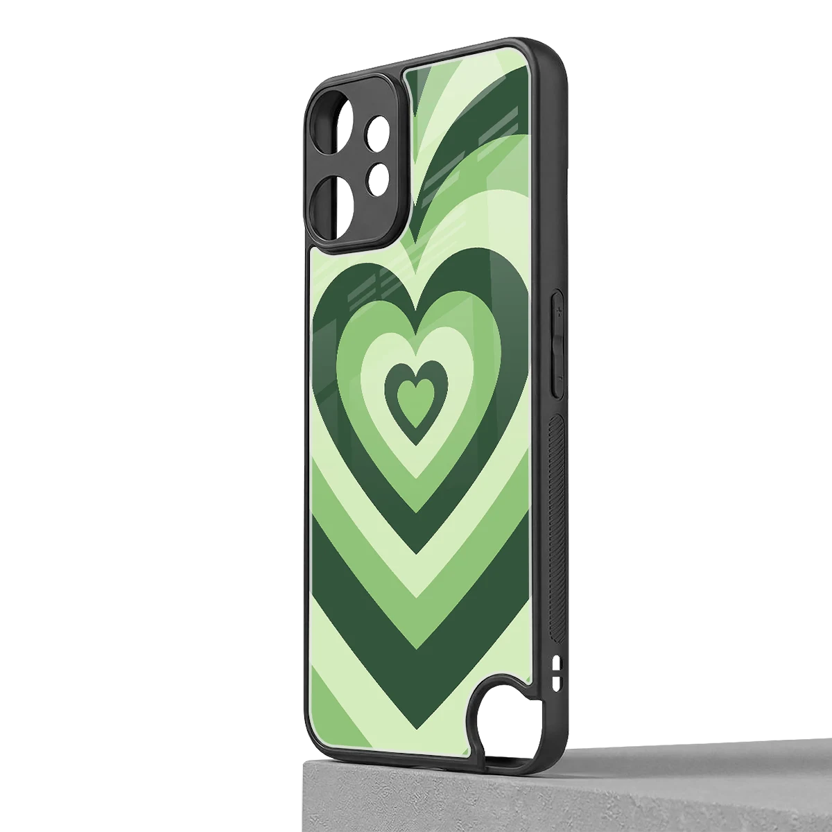 Y2K Green Hearts cmf nothing phone 2 pro mobile cover | shockproof glass phone case