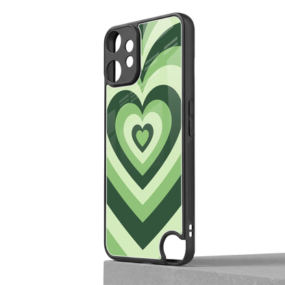 Y2K Green Hearts cmf nothing phone 2 pro mobile cover | shockproof glass phone case