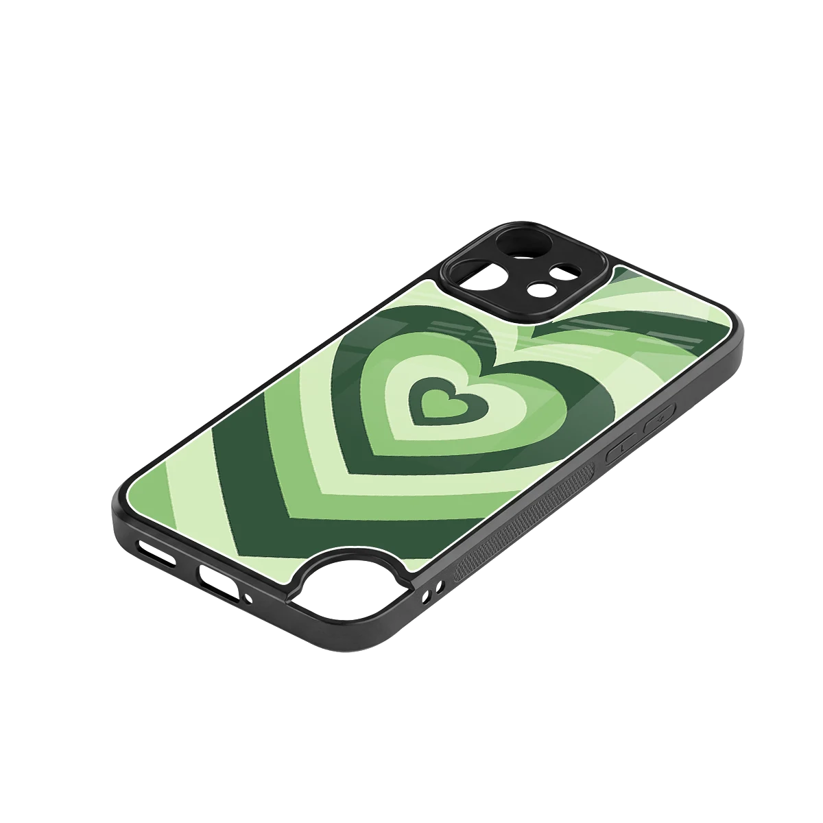 Y2K Green Hearts stylish phone case for cmf nothing phone 2 pro | glossy glass and slim fit