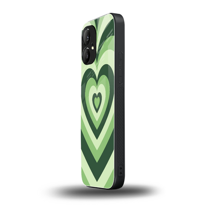 Y2K Green Hearts nothing phone 1 mobile cover | shockproof glass phone case