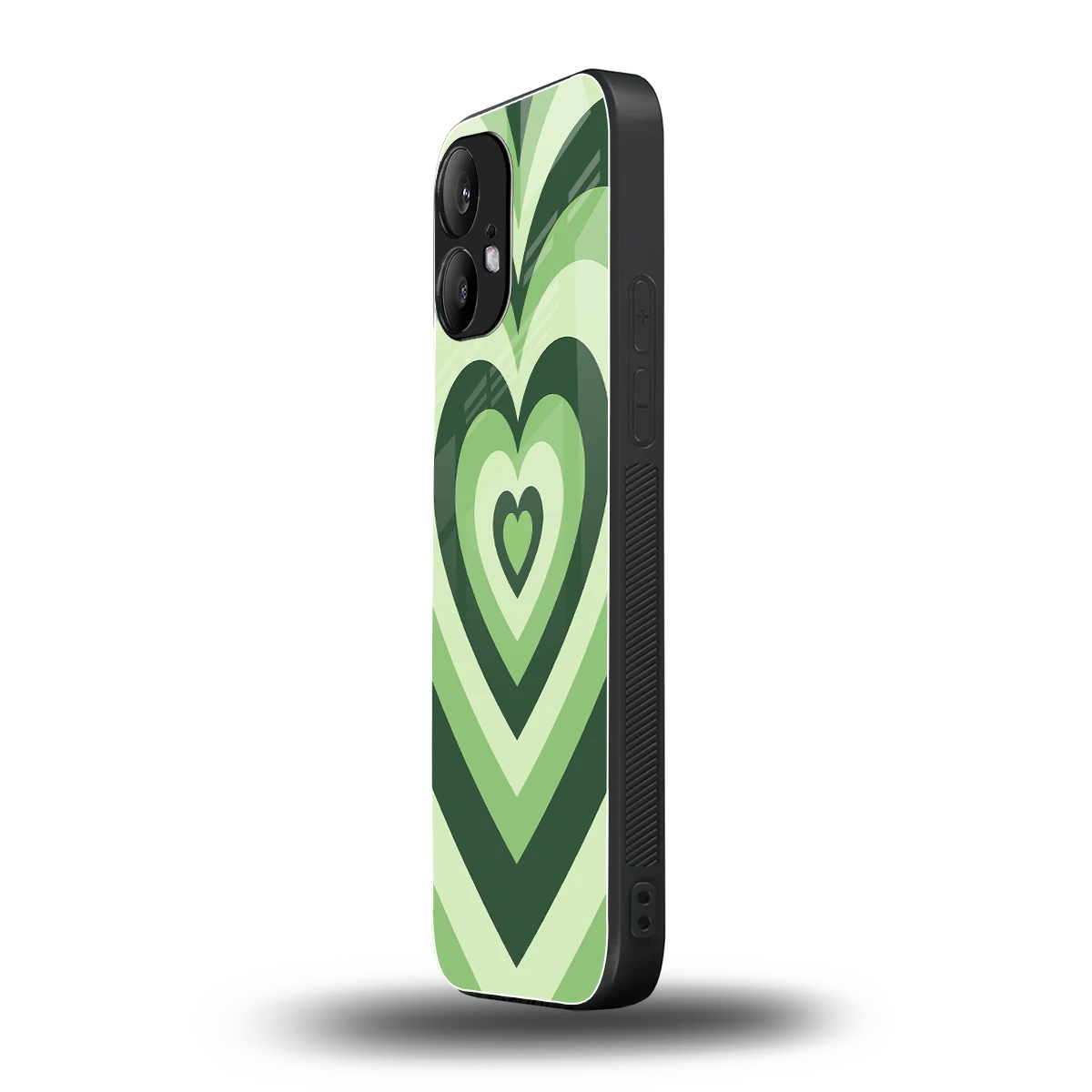 Y2K Green Hearts nothing phone 2 mobile cover | shockproof glass phone case