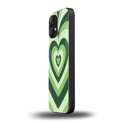 Y2K Green Hearts nothing phone 2 mobile cover | shockproof glass phone case