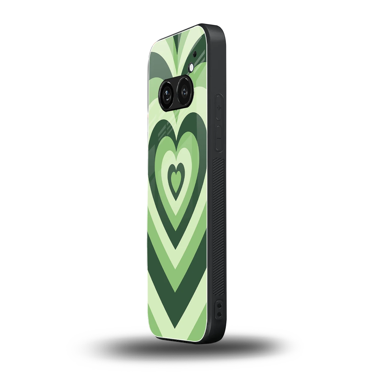 Y2K Green Hearts nothing phone 2a mobile cover | shockproof glass phone case