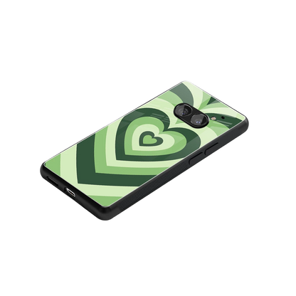 Y2K Green Hearts stylish phone case for nothing phone 2a | glossy glass and slim fit