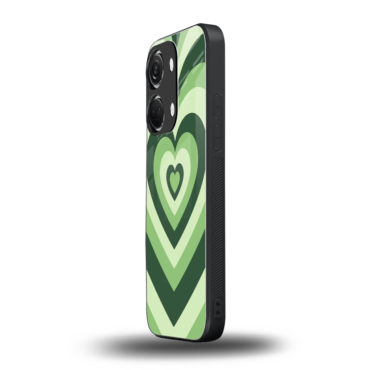 Y2K Green Hearts oneplus nord 3 mobile cover | shockproof glass phone case
