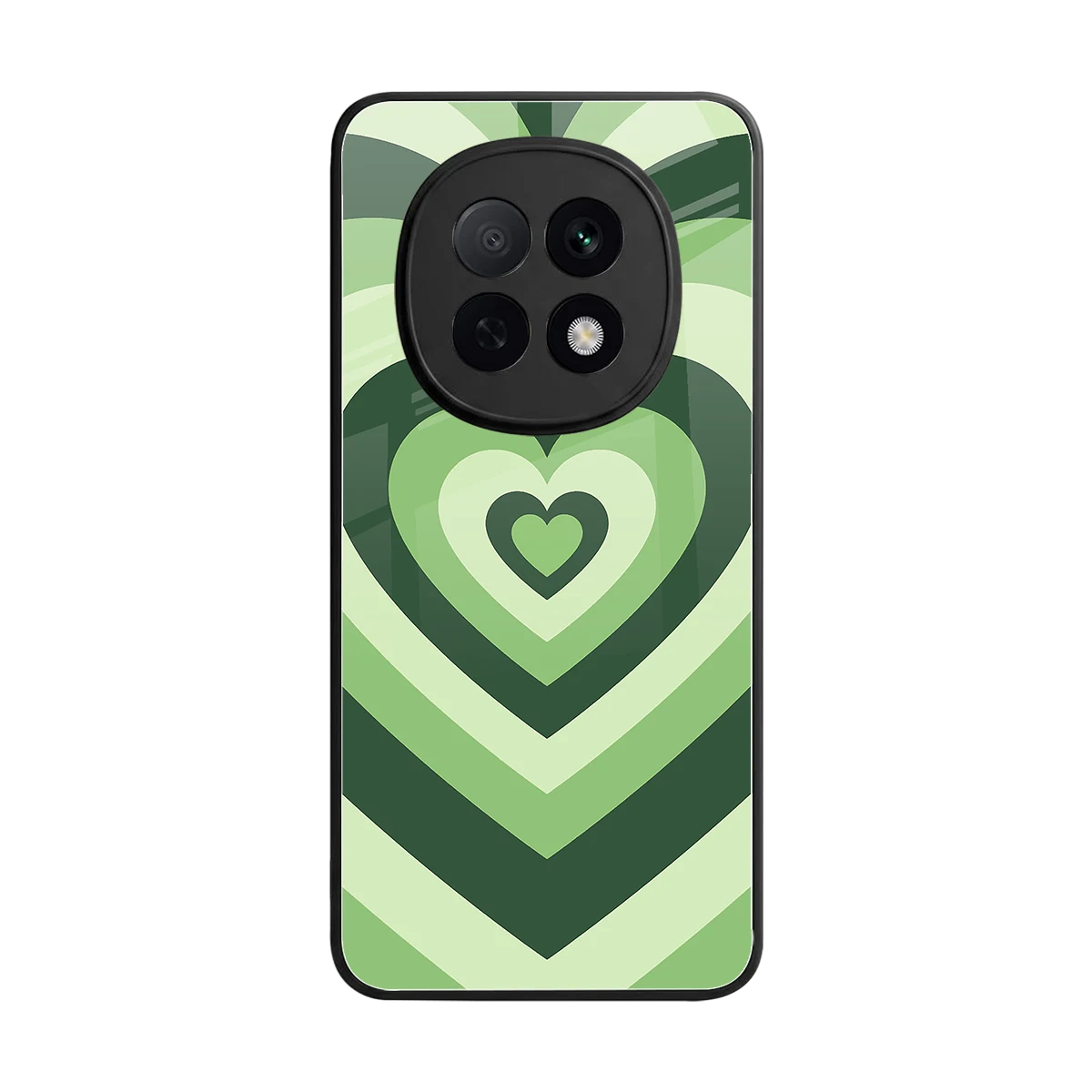 Y2K Green Hearts back phone cover | glass case for oppo f29 pro 5g