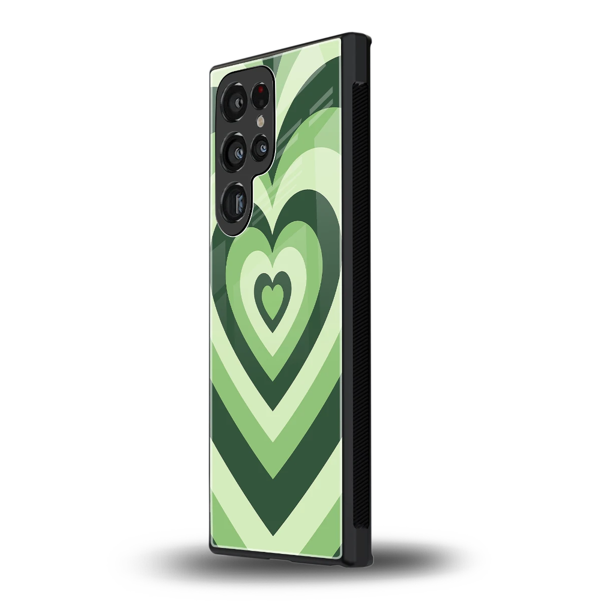 Y2K Green Hearts samsung galaxy s24 ultra mobile cover | shockproof glass phone case