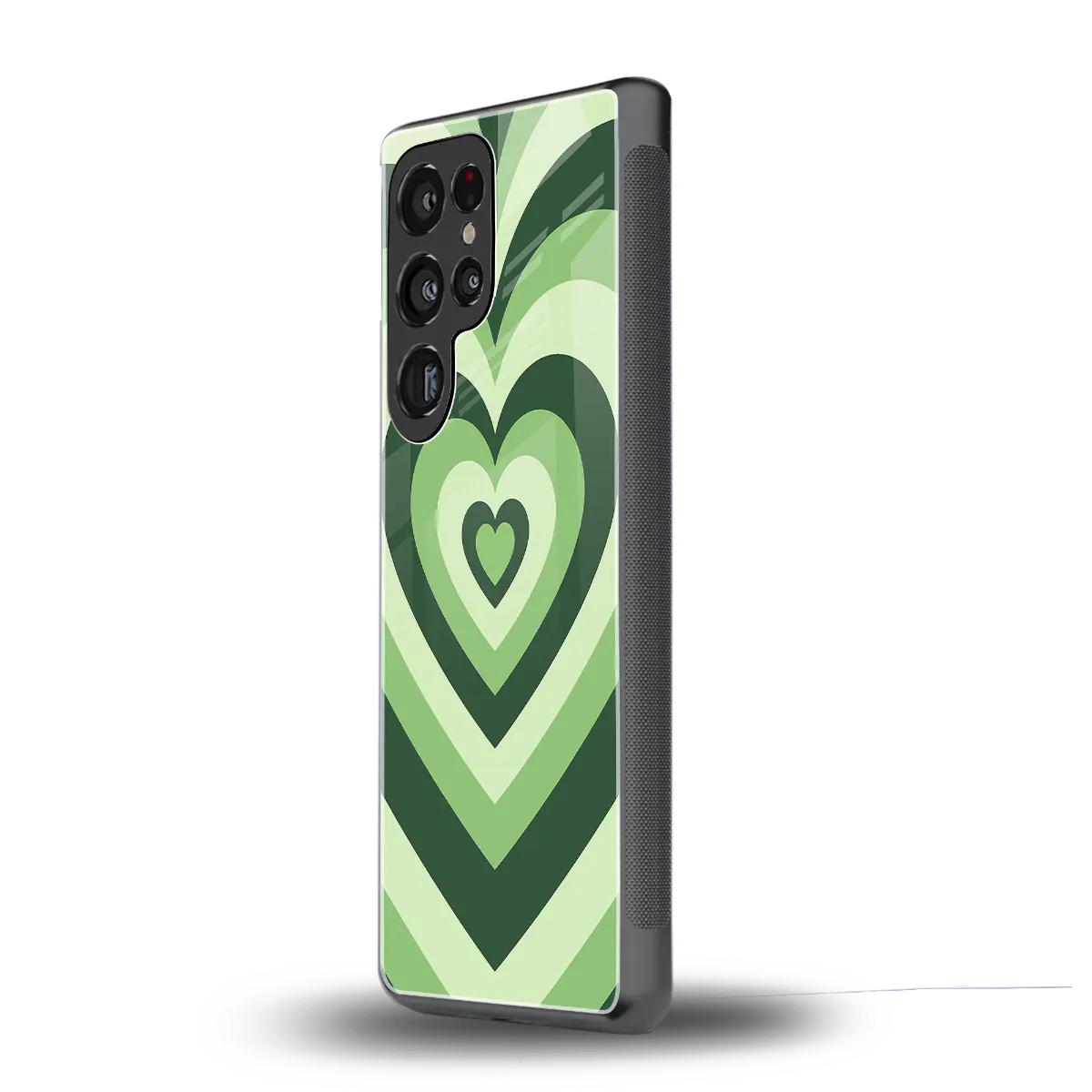 Y2K Green Hearts samsung galaxy s25 ultra mobile cover | shockproof glass phone case