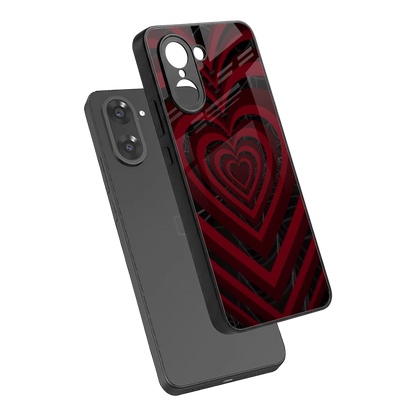 Y2K Hearts X Spider sleek oneplus nord ce5 5g cover with tempered glass back and TPU edges