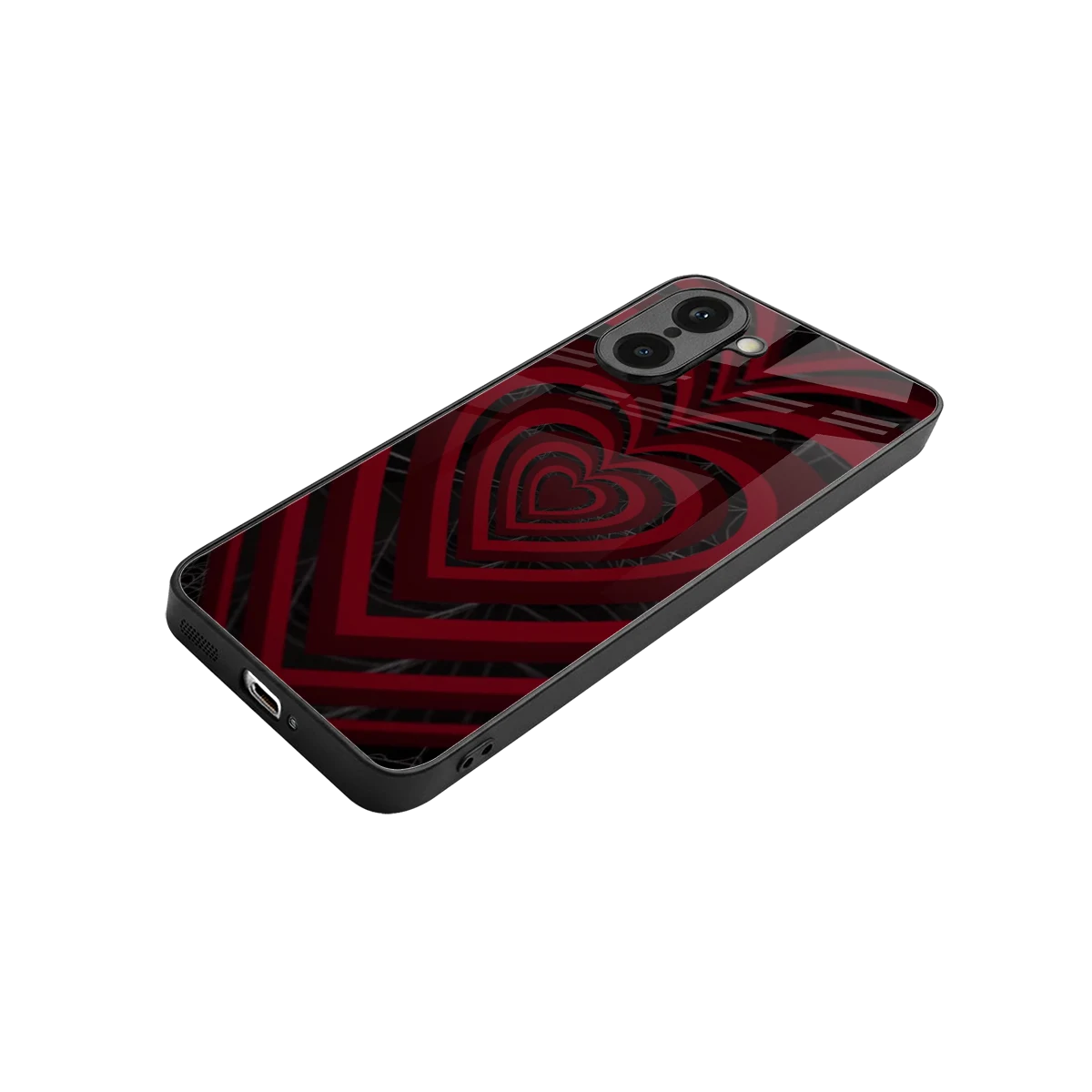 Y2K Hearts X Spider stylish phone case for oneplus nord ce5 5g | glossy glass and slim fit
