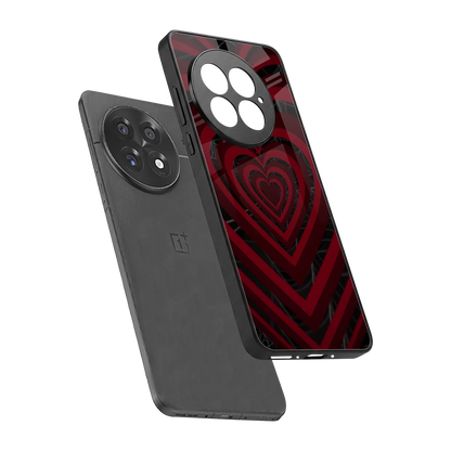 Y2K Hearts X Spider sleek oneplus 13 cover with tempered glass back and TPU edges