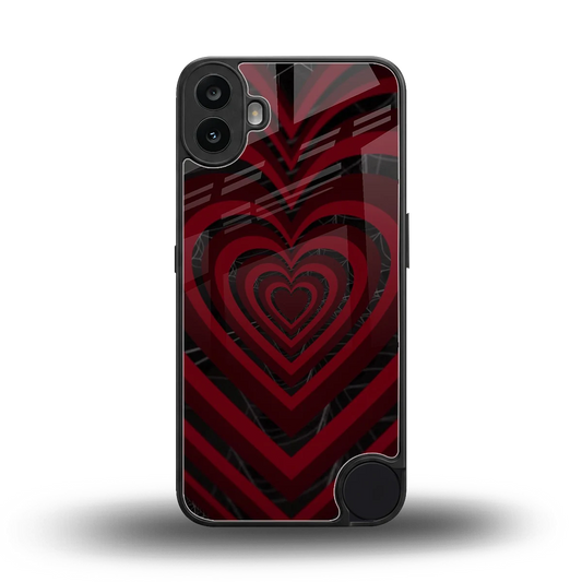 Y2K Hearts X Spider back phone cover | glass case for cmf nothing phone 1