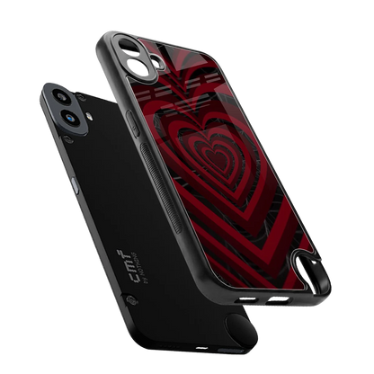 Y2K Hearts X Spider sleek cmf nothing phone 1 cover with tempered glass back and TPU edges