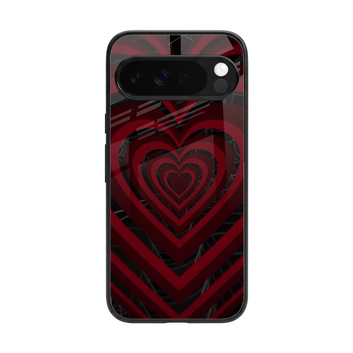 Y2K Hearts X Spider back phone cover | glass case for google pixel 10 pro xl