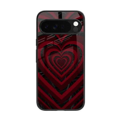 Y2K Hearts X Spider back phone cover | glass case for google pixel 10 pro xl