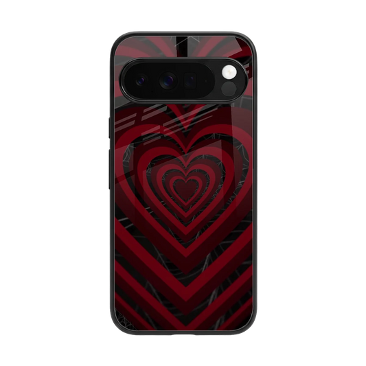 Y2K Hearts X Spider back phone cover | glass case for google pixel 10 pro xl