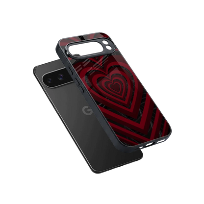 Y2K Hearts X Spider sleek google pixel 10 pro xl cover with tempered glass back and TPU edges