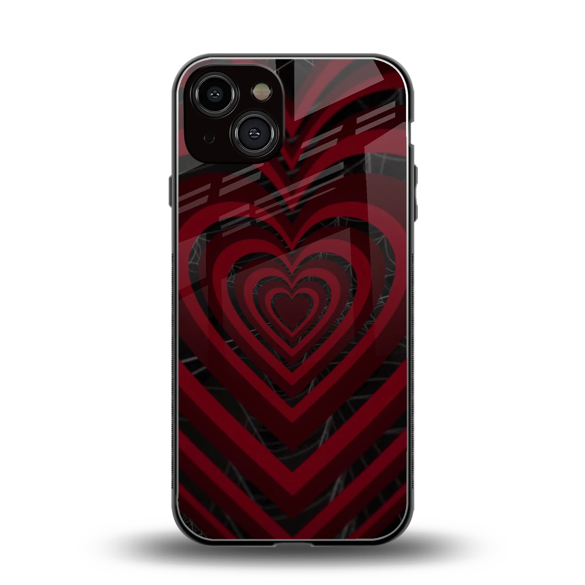 Y2K Hearts X Spider back phone cover | glass case for iphone 13