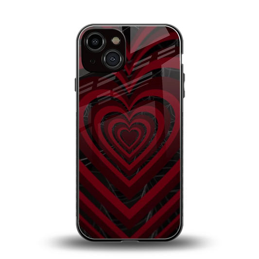 Y2K Hearts X Spider back phone cover | glass case for iphone 13