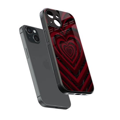 Y2K Hearts X Spider sleek iphone 13 cover with tempered glass back and TPU edges