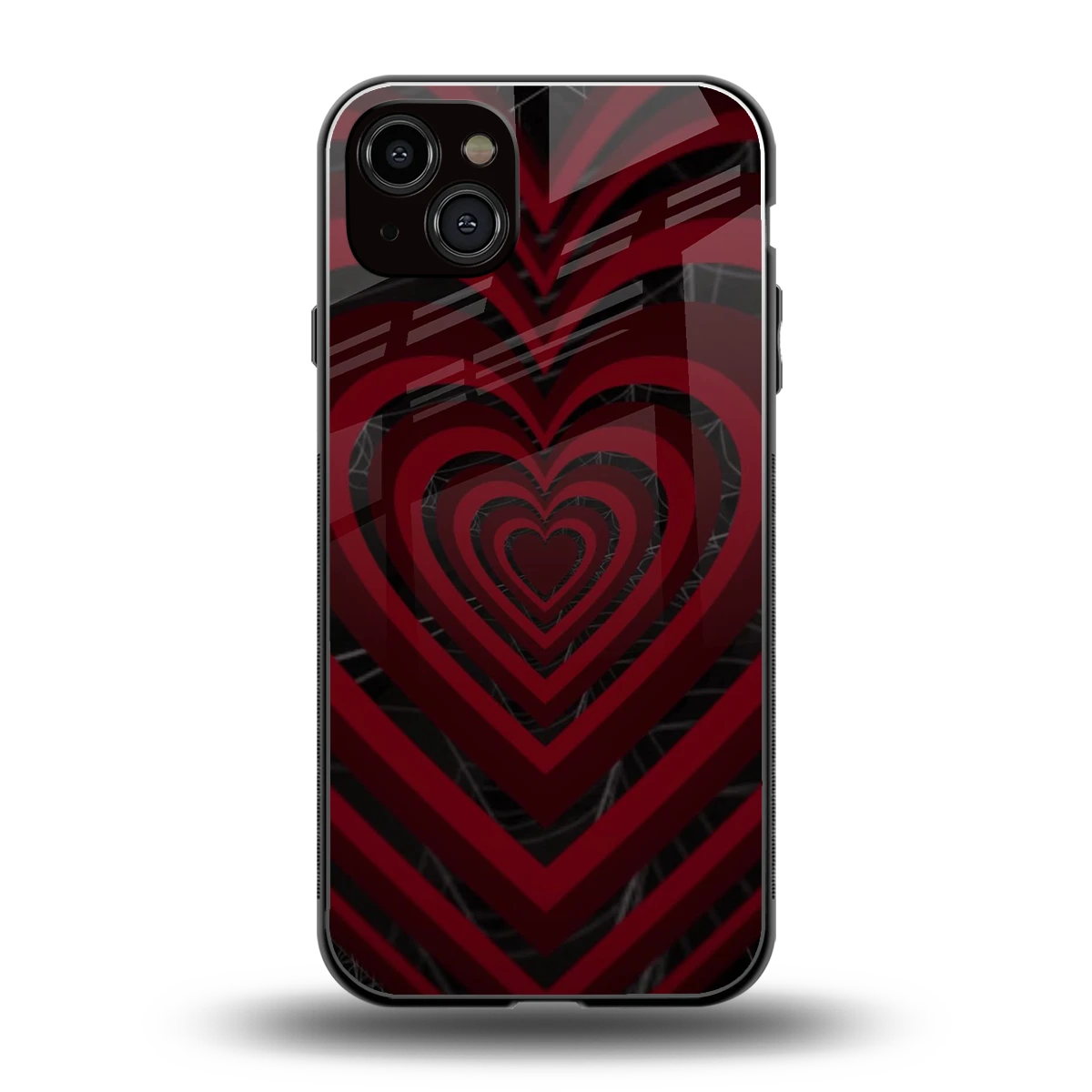 Y2K Hearts X Spider back phone cover | glass case for iphone 14 plus