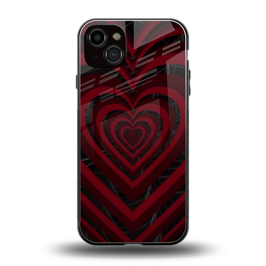 Y2K Hearts X Spider back phone cover | glass case for iphone 14 plus