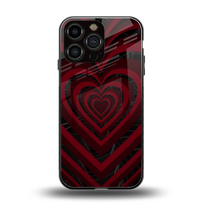 Y2K Hearts X Spider back phone cover | glass case for iphone 15 pro max