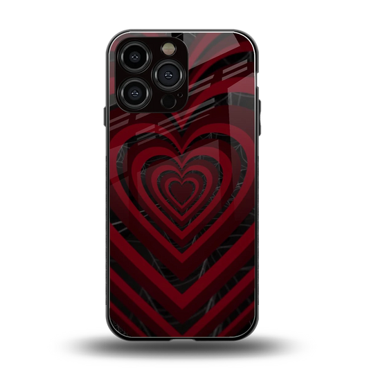 Y2K Hearts X Spider back phone cover | glass case for iphone 15 pro max