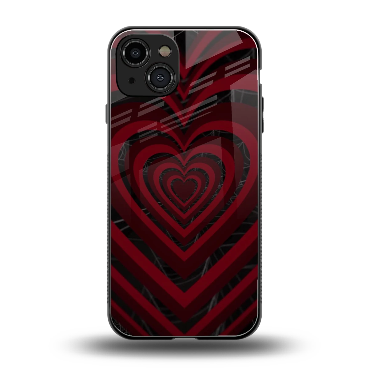 Y2K Hearts X Spider back phone cover | glass case for iphone 15