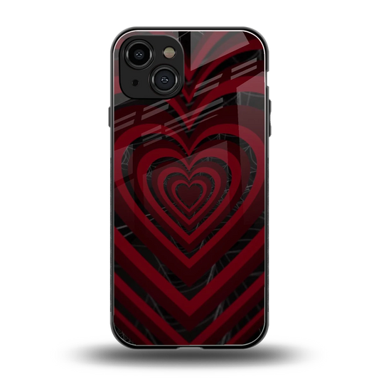 Y2K Hearts X Spider back phone cover | glass case for iphone 15
