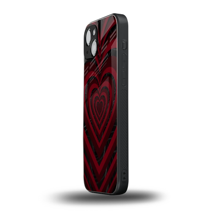 Y2K Hearts X Spider iphone 15 mobile cover | shockproof glass phone case