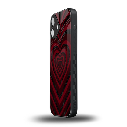 Y2K Hearts X Spider iphone 16 plus mobile cover | shockproof glass phone case